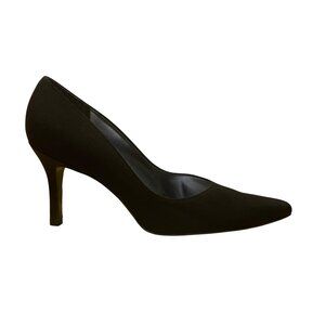 Stuart Weitzman Women’s Black Fabric Pointed Toe Era High Heels Size 9M